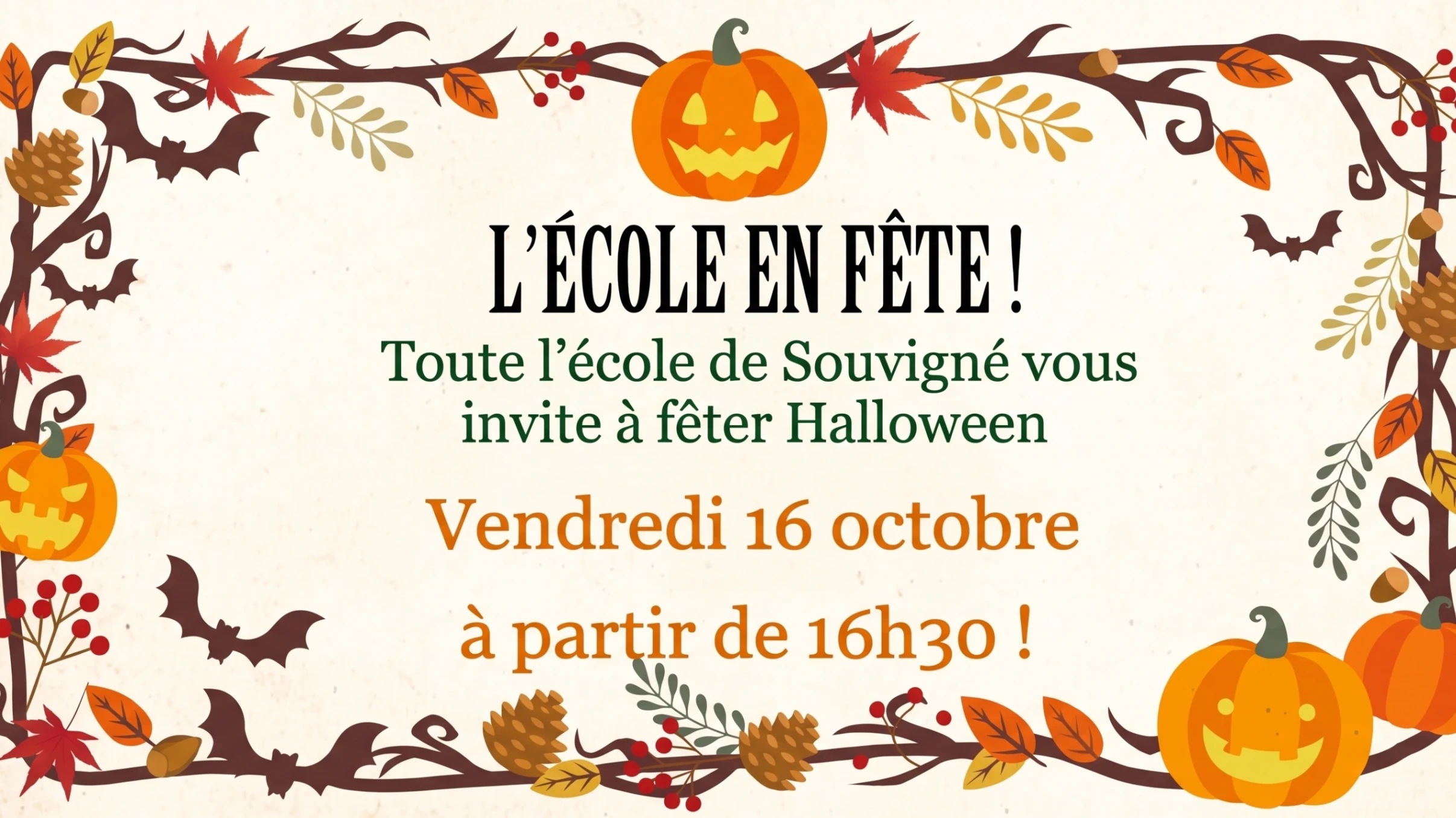 🎃​ L'école fête Halloween !