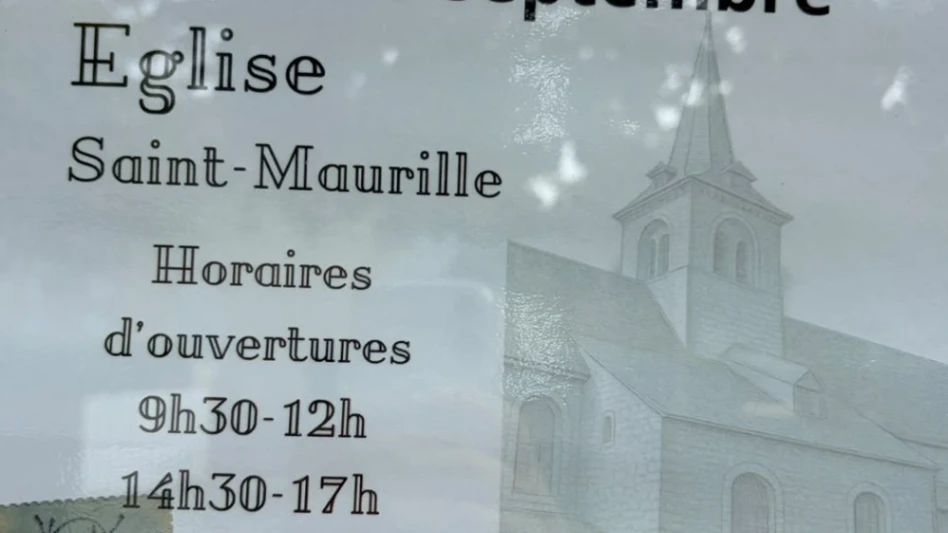 Journées Européennes du Patrimoine : ouverture de l'église Saint-Maurille et exposition